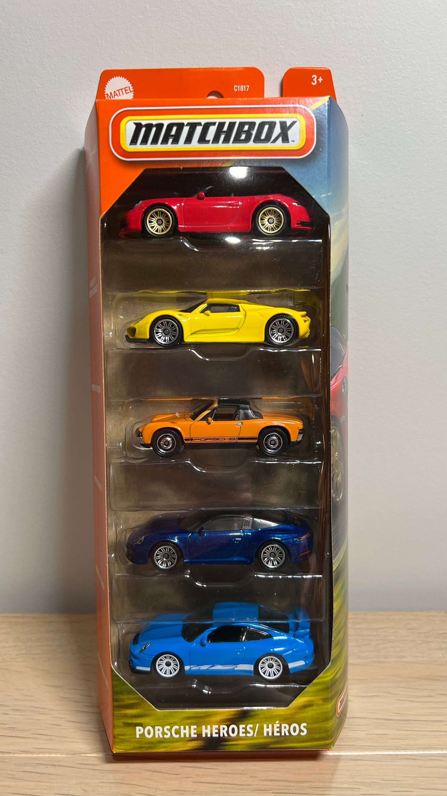 Matchbox 1/64 Porsche Heros 911 914 918 5 Special Car Box Set
