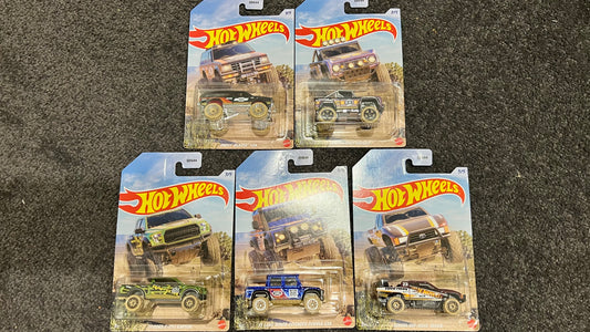 Hot Wheels 2023 Off-Road Baja Trucks Complete Set Mint