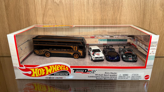 Hot Wheels 2023 Premium Track Day Audi Lamborghini Sauber Mercedes Diorama Box Set