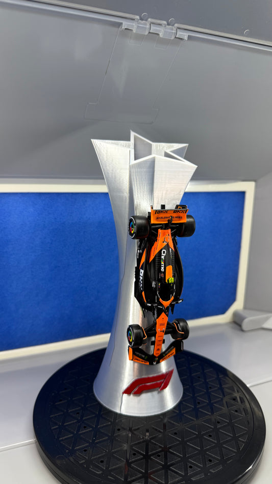 1/43 Die-Cast McLaren F1 MCL38 #4 Lando Norris Winner Miami GP 2024 on Custom Trophy Display Stand