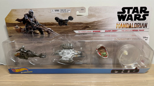 Hot Wheels Mattel Creation Star Wars Mandalorian 3pcs Special Set Mint