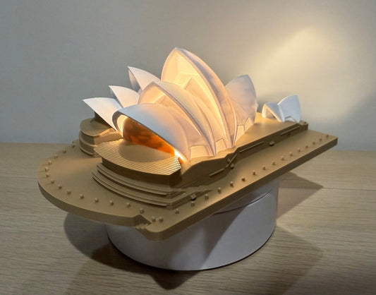 Colour 3D Printed Sydney Opera House 18.5X13X7.5cm