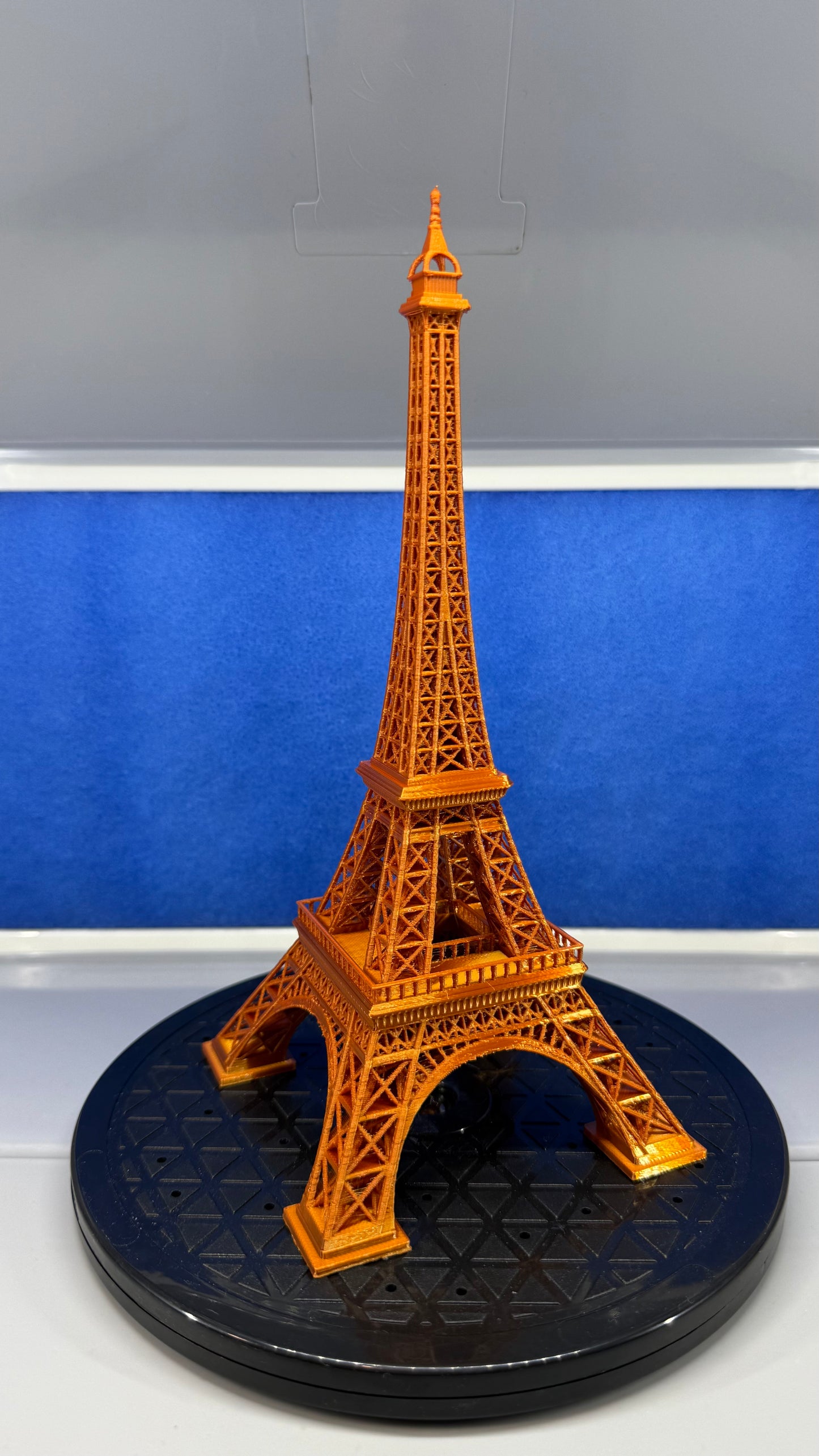 1/1375 Scale 3D Printed Detailed Model of the Paris Eifel Tower in Shiny Copper Colour 24cm X 10.7cmX 10.7cm