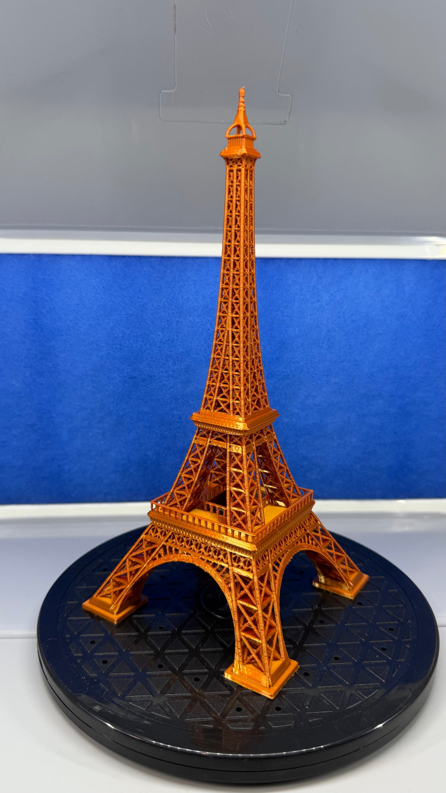 1/1375 Scale 3D Printed Detailed Model of the Paris Eifel Tower in Shiny Copper Colour 24cm X 10.7cmX 10.7cm