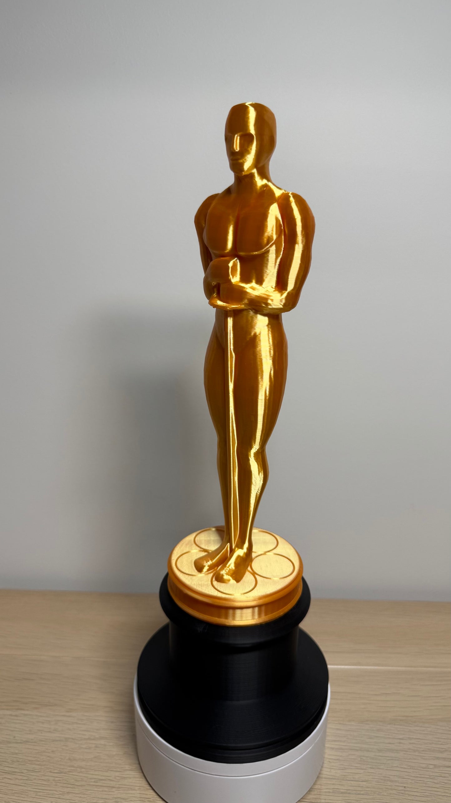 3D Printed Life Size Novelty Replica Academy Award Oscar Statue Trophy 32.5X10.5X10.5cm