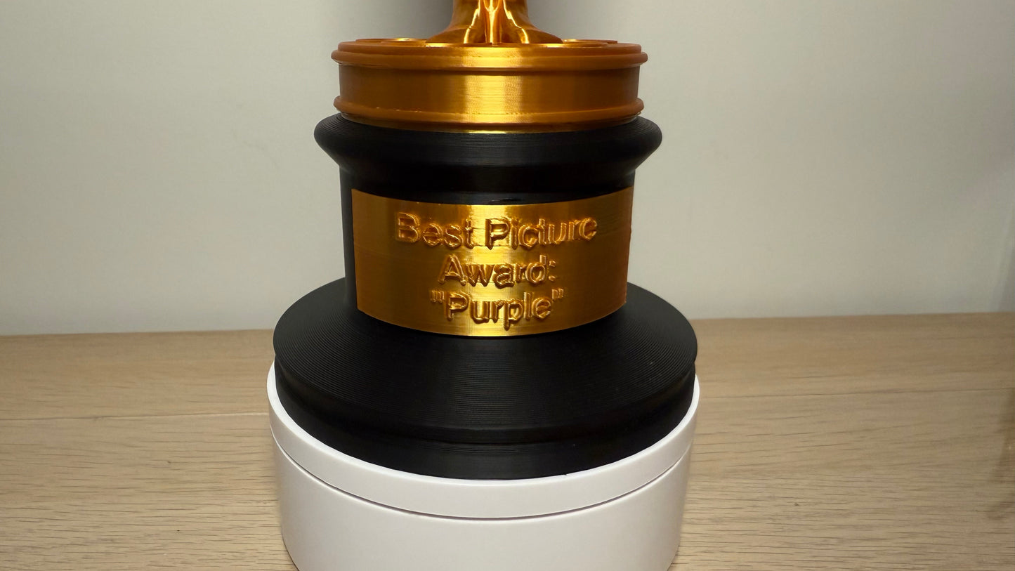 3D Printed Life Size Novelty Replica Academy Award Oscar Statue Trophy 32.5X10.5X10.5cm CUSTOMISABLE!