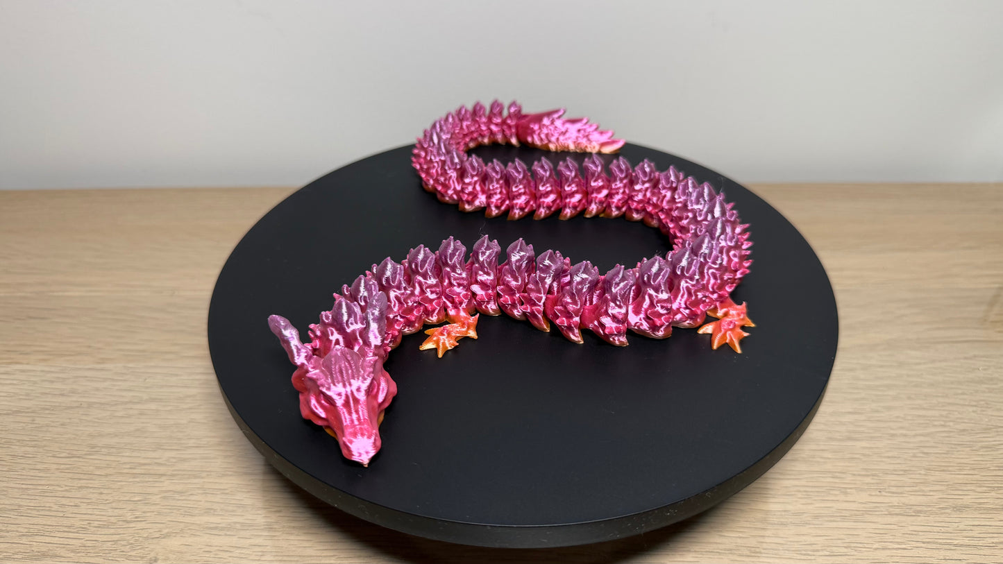 Super Flexi Multicoloured Rainbow Chameleon Dragon Fidget Toys 41.5cm!