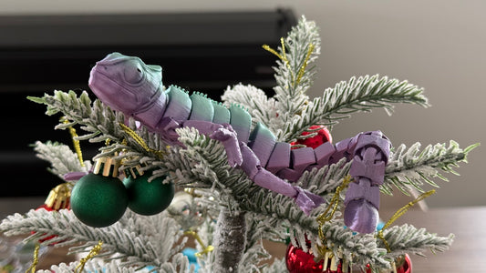 Super Flexi Chameleons 3D Printed Fidget Toys 22.5cm Multicoloured