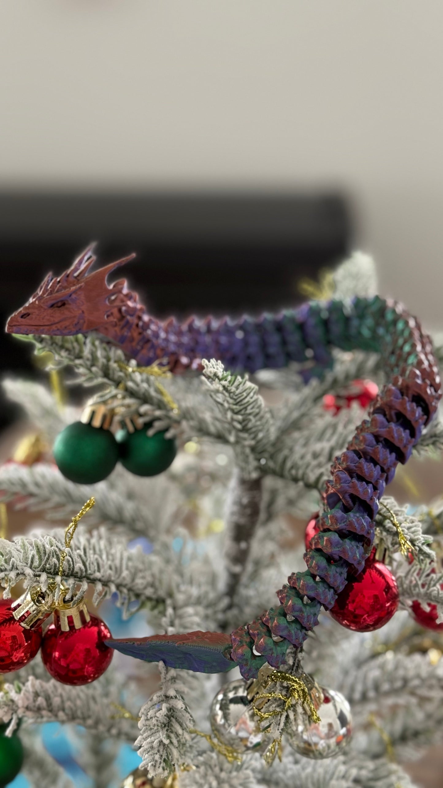 Super Flexi Multicoloured Rainbow Chameleon Dragon Fidget Toys 41.5cm!