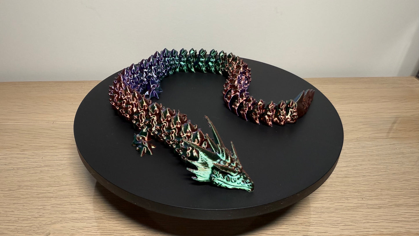 Super Flexi Multicoloured Rainbow Chameleon Dragon Fidget Toys 41.5cm!