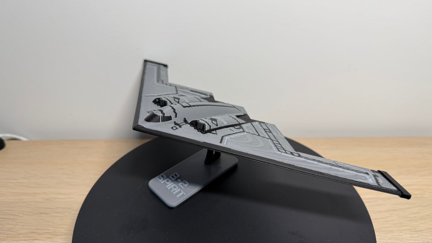 1/200 Scale Northrop B-2 Spirit Stealth Bomber Colour Snap Plane Kit