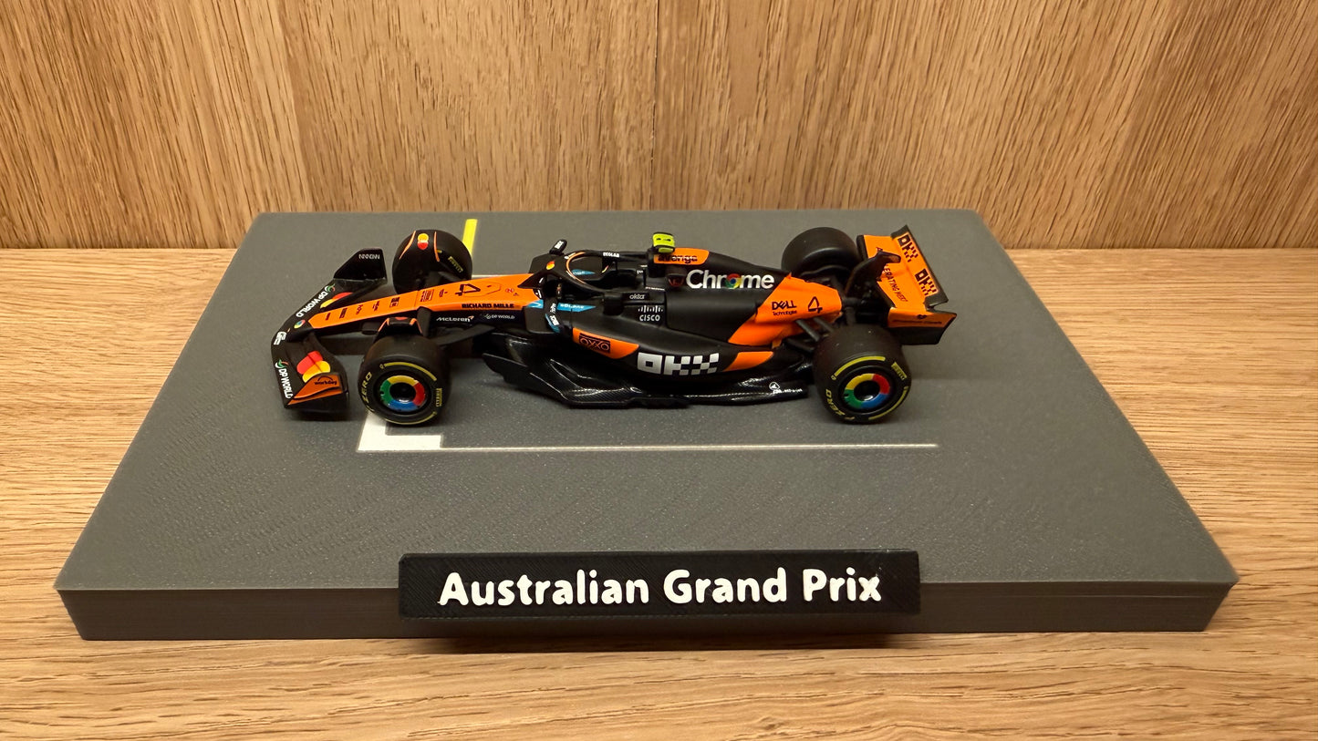 1/43 DieCast McLaren F1 #4 Lando Norris 2025 Australian Grand Prix Starting Grid
