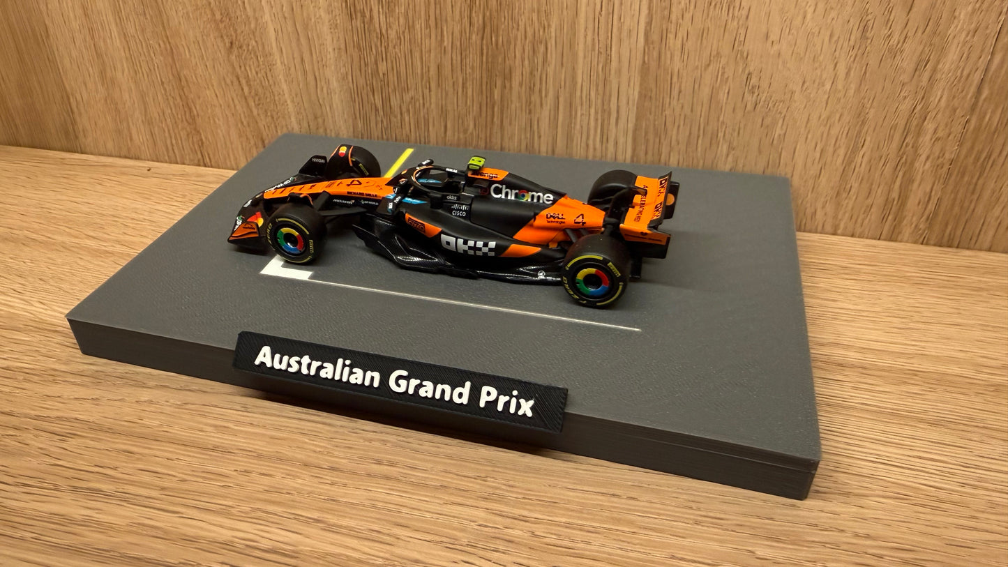 1/43 DieCast McLaren F1 #4 Lando Norris 2025 Australian Grand Prix Starting Grid