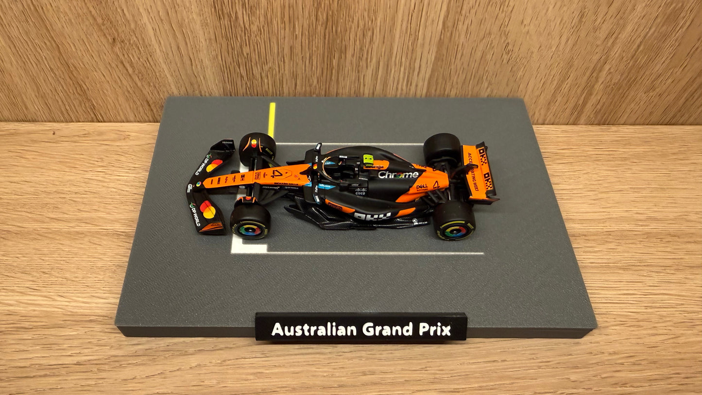1/43 DieCast McLaren F1 #4 Lando Norris 2025 Australian Grand Prix Starting Grid