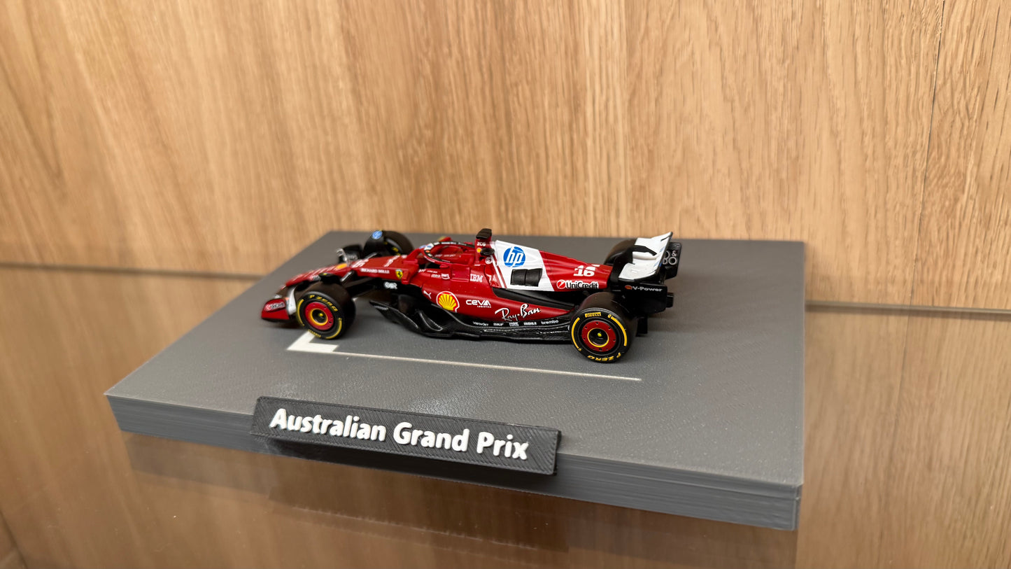1/43 Ferrari F1 #16 Charles Leclerc 2025 Australian Grand Prix Starting Grid Special Edition