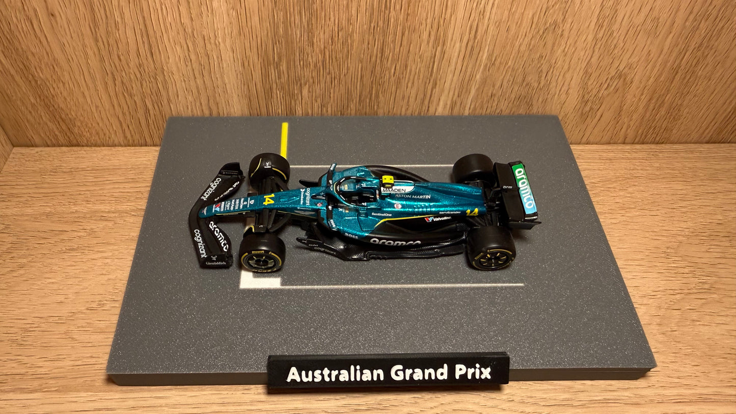 1/43 ASTON MARTIN F1 14 Fernando Alonso 2025 Australian Grand Prix Starting Grid Special Edition