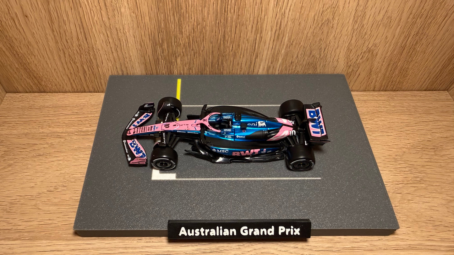 1/43 Alpine F1 Team #10 Pierre Gasly 2025 Australian Grand Prix Starting Grid Special Edition