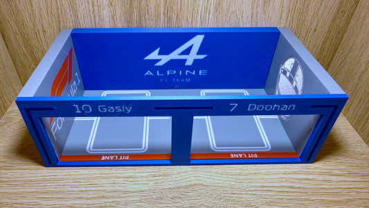 1/64 Alpinen F1 Pit Garage Gasly & Doohan Piastri Hot Wheels Spark Burago