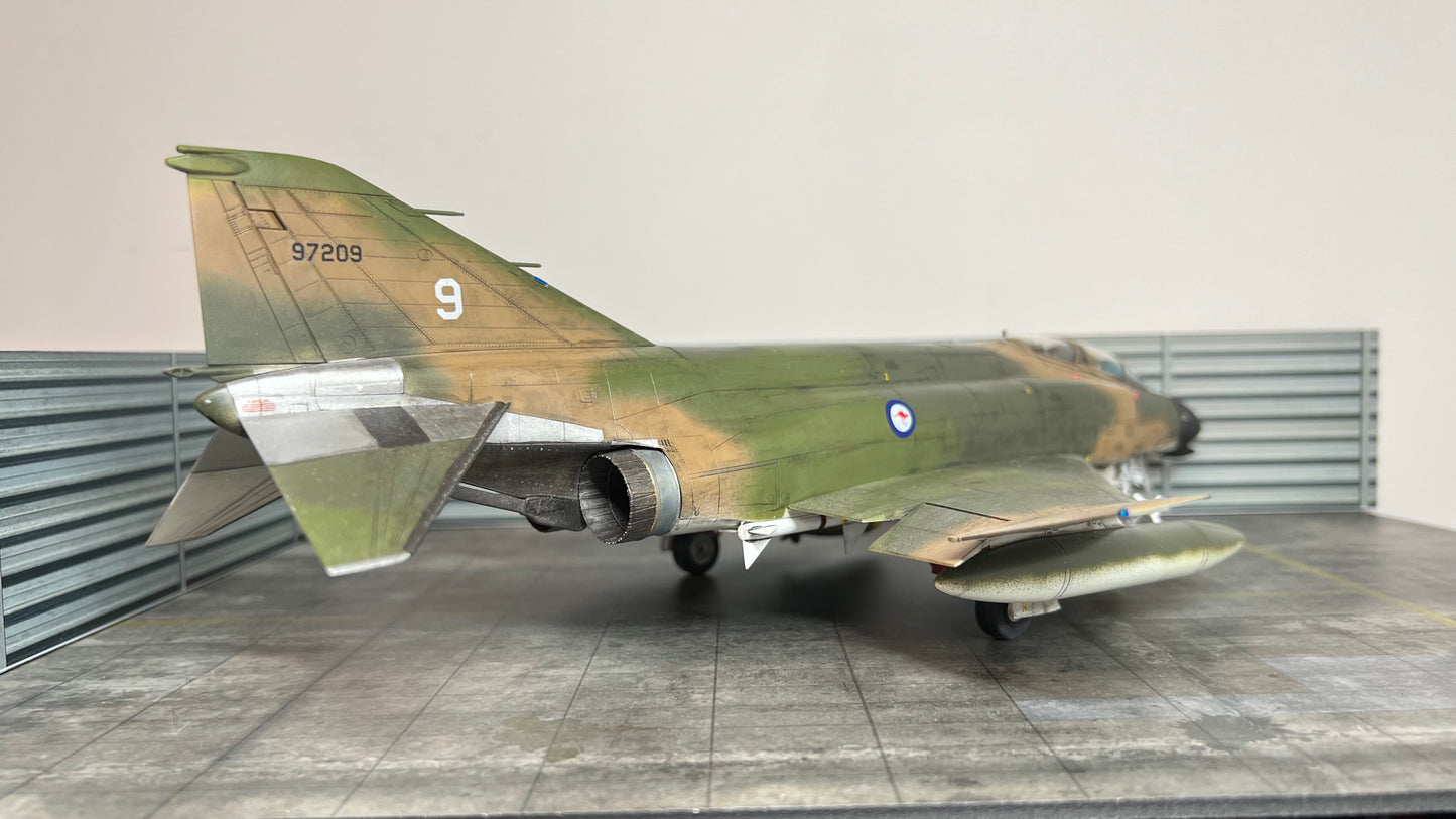 Pro-Built 1/48 F-4B Phantom 'What If' Vietnam War RAAF with Display Base
