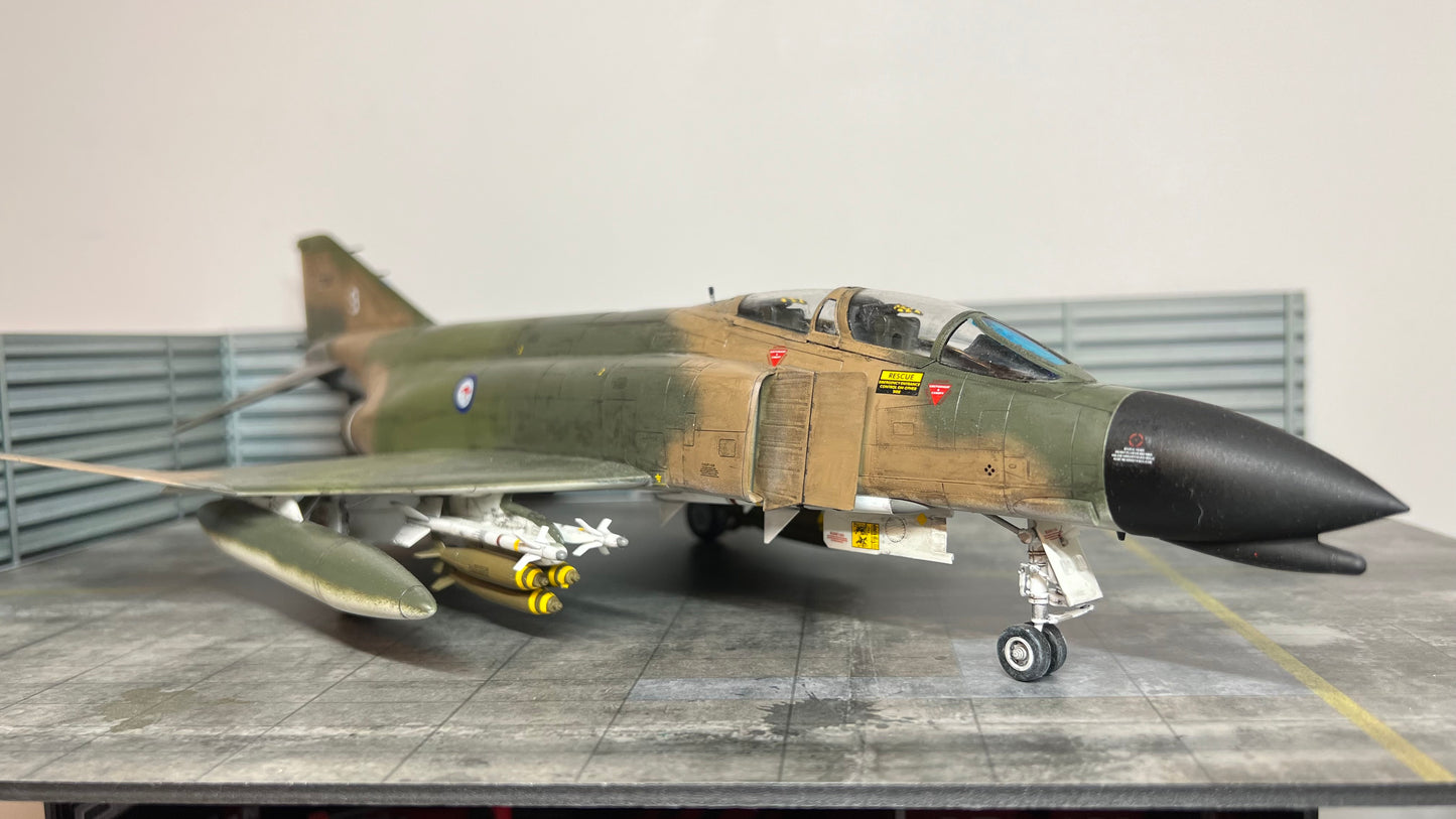 Pro-Built 1/48 F-4B Phantom 'What If' Vietnam War RAAF with Display Base