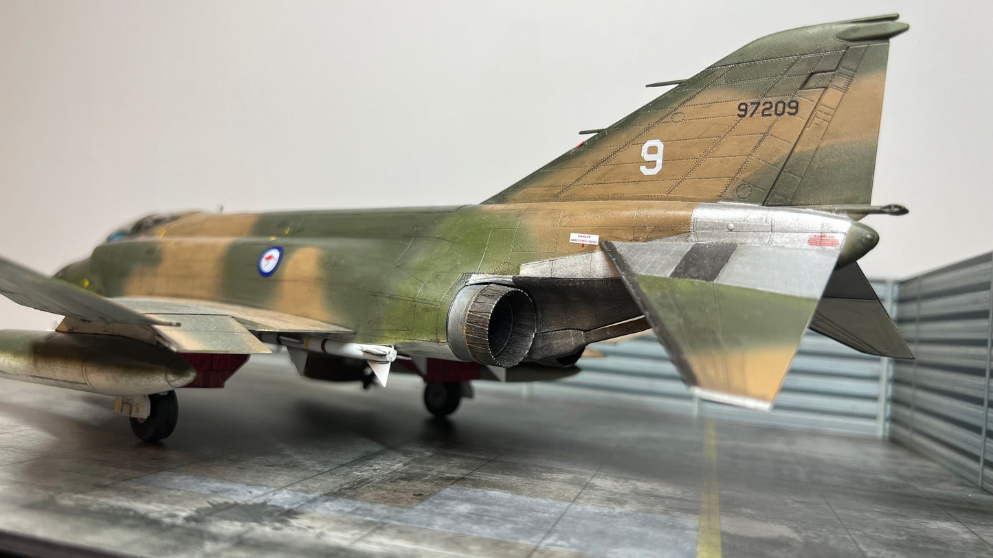 Pro-Built 1/48 F-4B Phantom 'What If' Vietnam War RAAF with Display Base