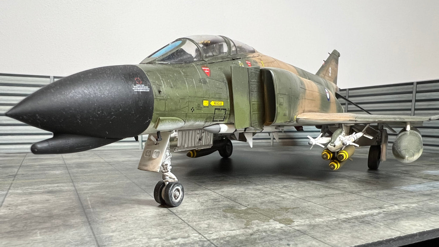 Pro-Built 1/48 F-4B Phantom 'What If' Vietnam War RAAF with Display Base