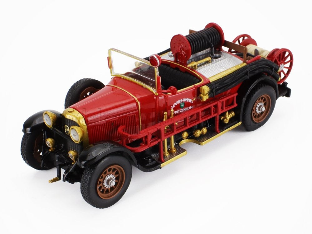 HACHETTE Collection - 1/43 - DELAHAYE - TYPE 92 SPIDER SDIS DE WINTZENHEIM FIRE ENGINE 1926 - RED BLACK