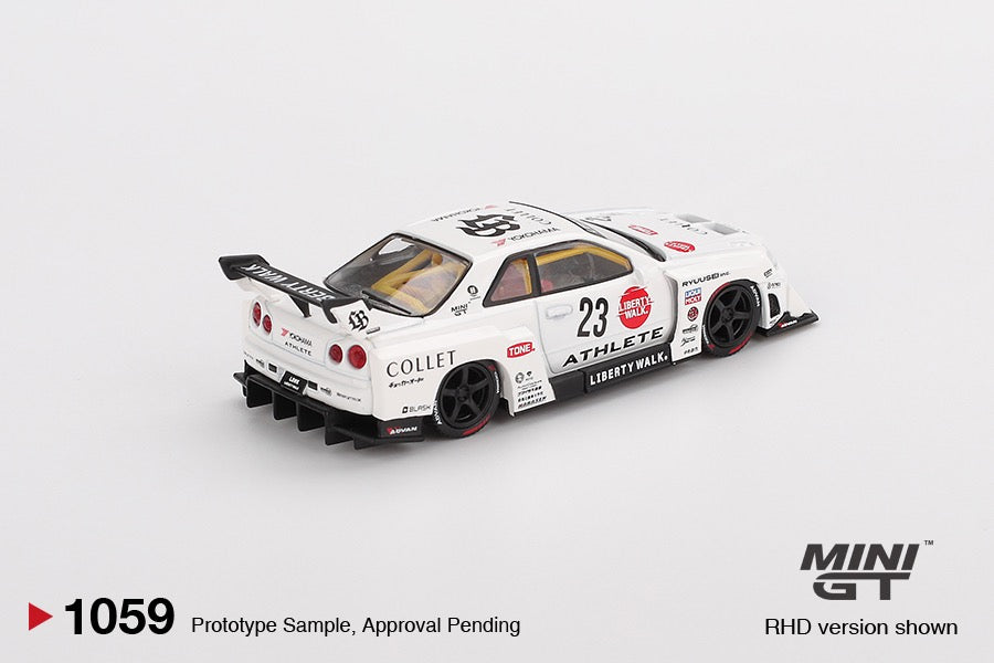 MINI GT 1/64 NISSAN - SKYLINE GT-R (R34) SUPER SILHOUETTE N 23 RACING ATHLETE COLLET RHD 2024