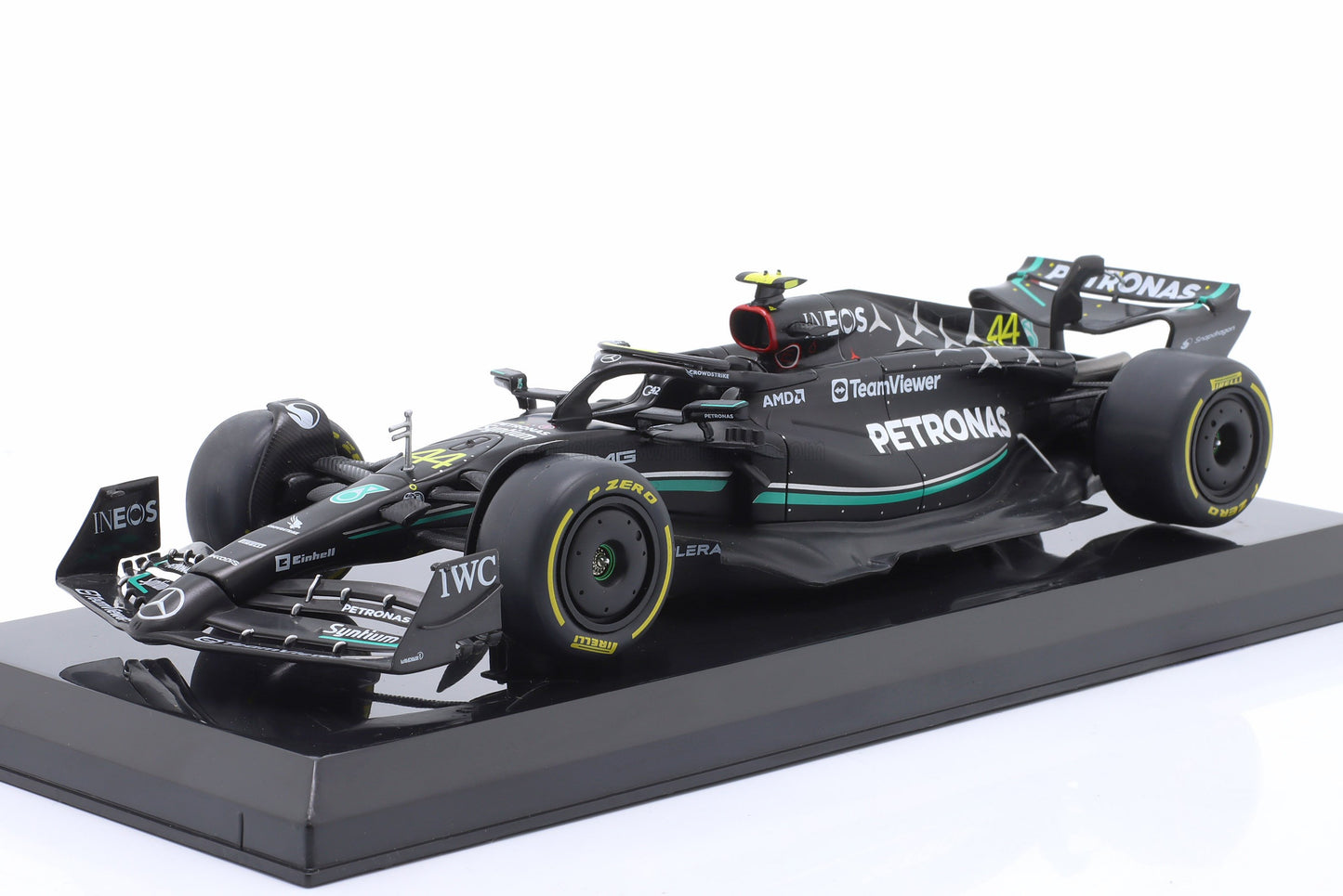 1/24 Die-Cast Hatchette Collection MERCEDES GP - F1 W14 TEAM MERCEDES-AMG PETRONAS FORMULA ONE N 44 SEASON 2023 LEWIS HAMILTON
