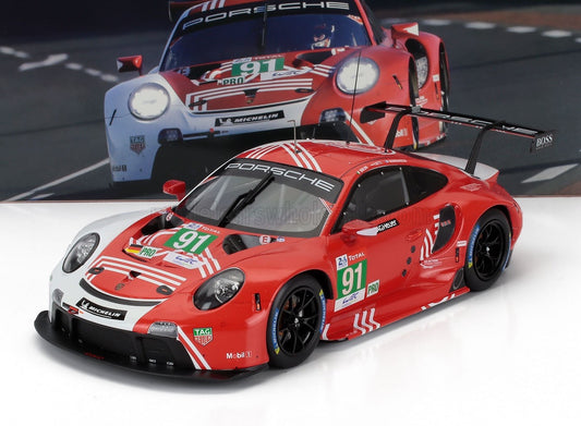 IXO-MODELS - 1/18 - PORSCHE - 911 991-2 RSR N 91 24h LE MANS 2020 GIANMARIA BRUNI - RICHARD LIETZ - FREDERIC MAKOWIECKI- PORSCHE 917 TRIBUTE DESIGN