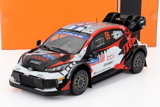 1/18 IXO-MODELS YARIS GR RALLY1 TEAM TOYOTA GAZOO RACING WRT N 69 RALLY FINLAND 2024 KALLE ROVANPERA - JONNE HALTTUNEN