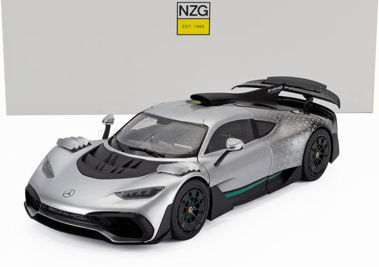 1/18 NZG MERCEDES BENZ - ONE AMG (C298) 2023 - RACE MODE - HIGHTECH SILVER
