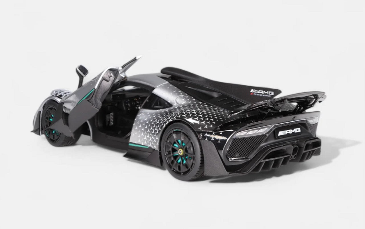 1/18 NZG MERCEDES BENZ - ONE AMG (C298) 2023 - RACE MODE - HIGHTECH SILVER