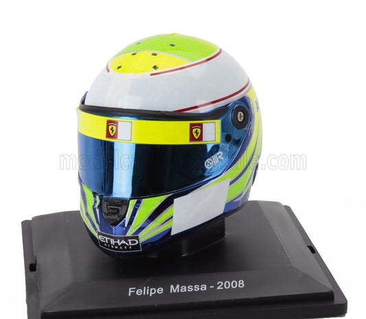 1/5 SPARK EDITION HELMET - F1 CASCO HELMET FELIPE MASSA F2008 TEAM FERRARI SEASON 2008