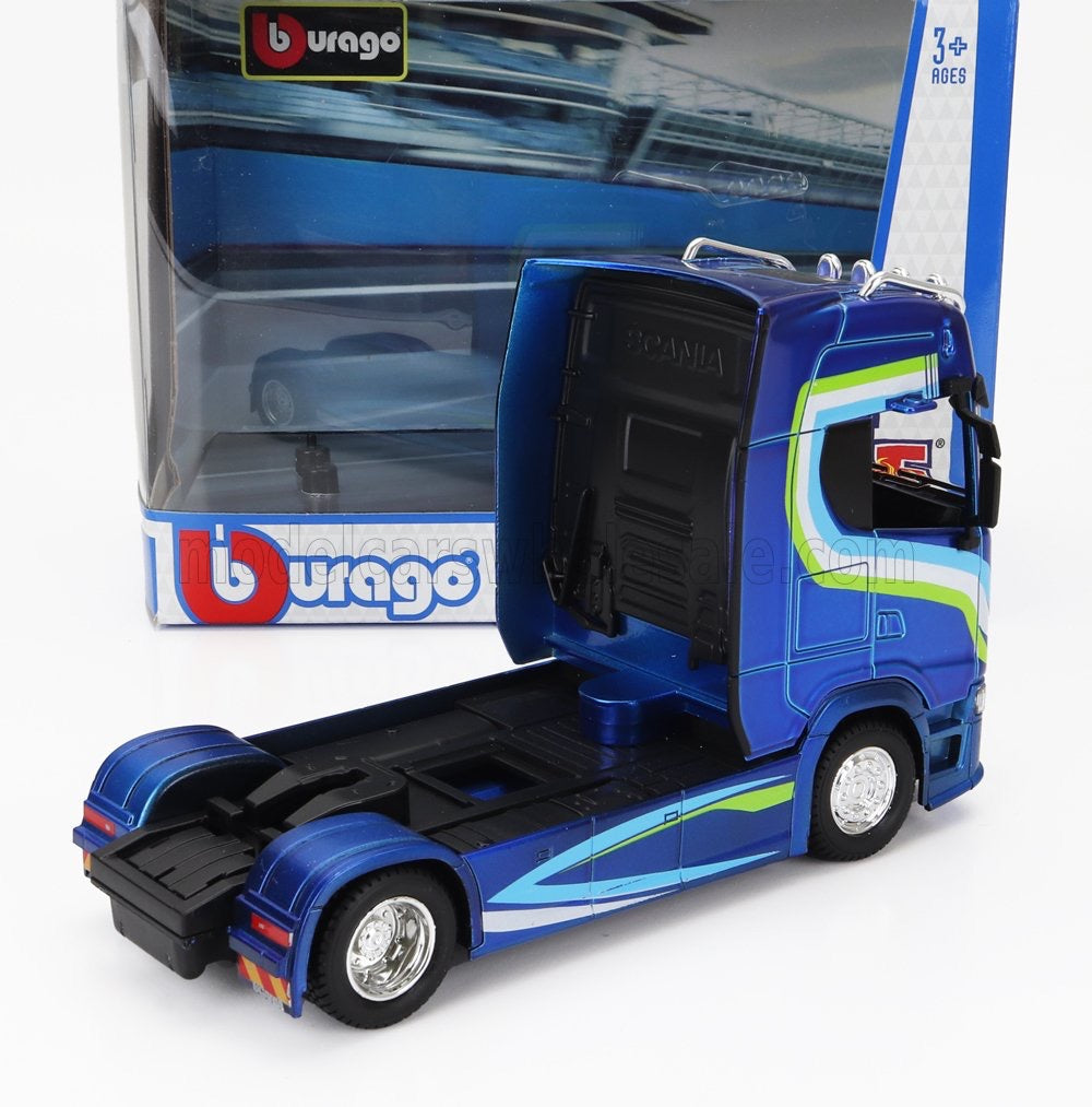 1/43 BURAGO SCANIA - S770 V8 TRACTOR TRUCK 2-Axels 2021 - BLUE