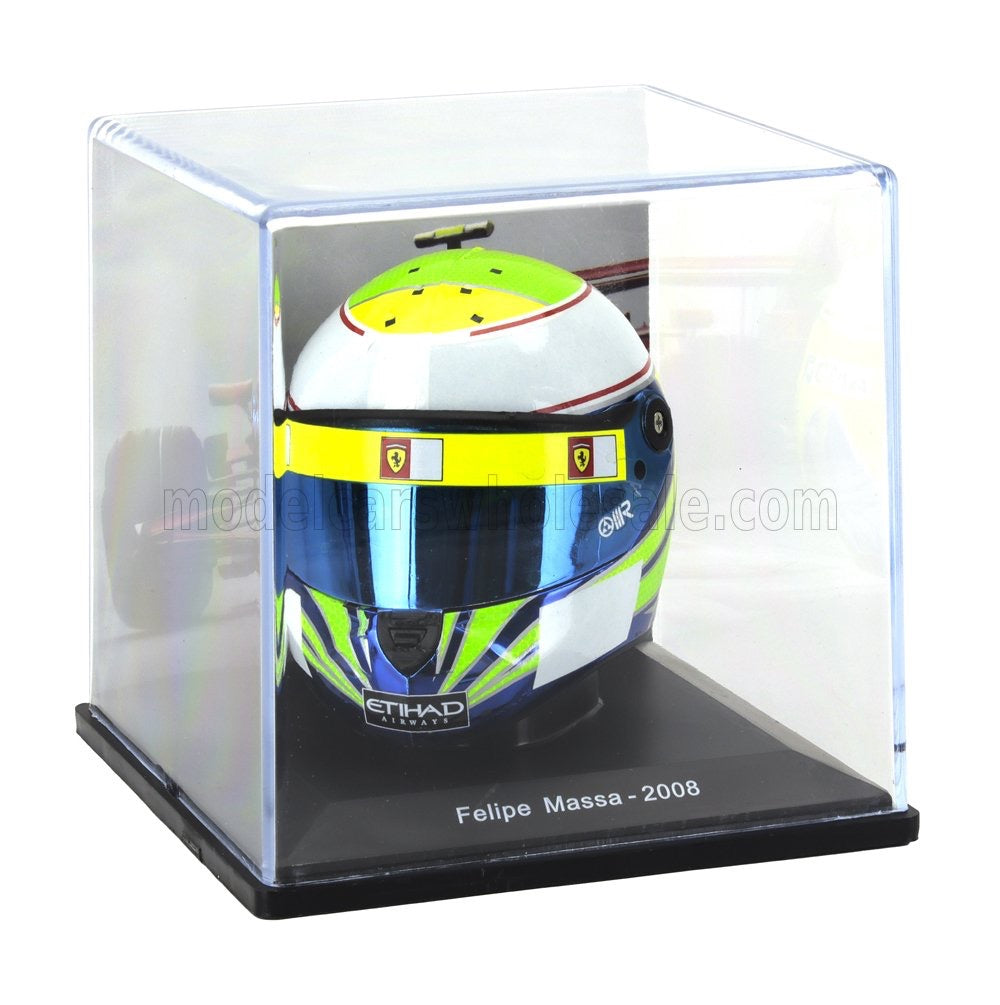1/5 SPARK EDITION HELMET - F1 CASCO HELMET FELIPE MASSA F2008 TEAM FERRARI SEASON 2008