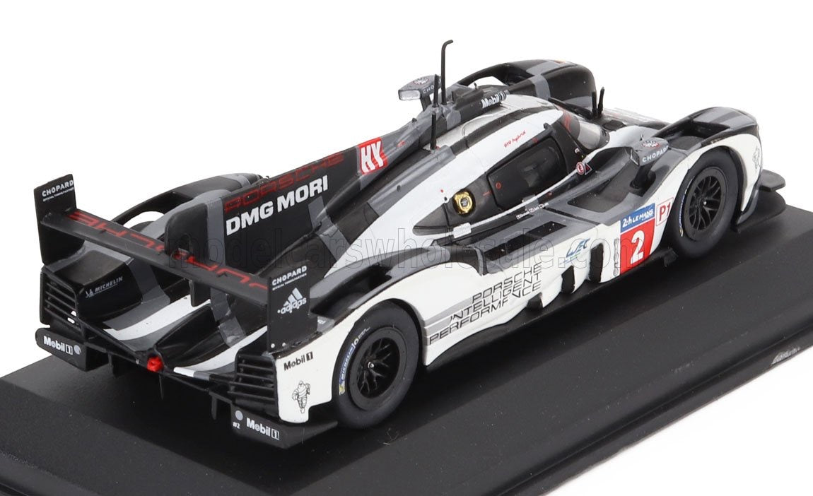 1/43 Atlas IXO Edition PORSCHE - 919 HYBRID 2.0L TURBO TEAM PORSCHE N 2 WINNER 24h LE MANS 2016 ROMAIN DUMAS - NEEL JANI - MARC LIEB - BLACK WHITE