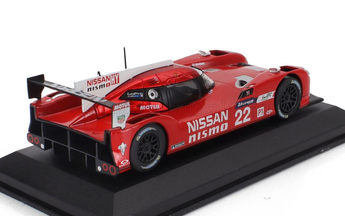 1/43 Atlas IXO Edition NISSAN - GT-R LM NISMO 3.0L TURBO V6 TEAM NISSAN MOTORSPORTS N 22 24h LE MANS 2015 HARRY TINCKNELL - MICHAEL KRUMM - ALEX BUNCOMBE - RED