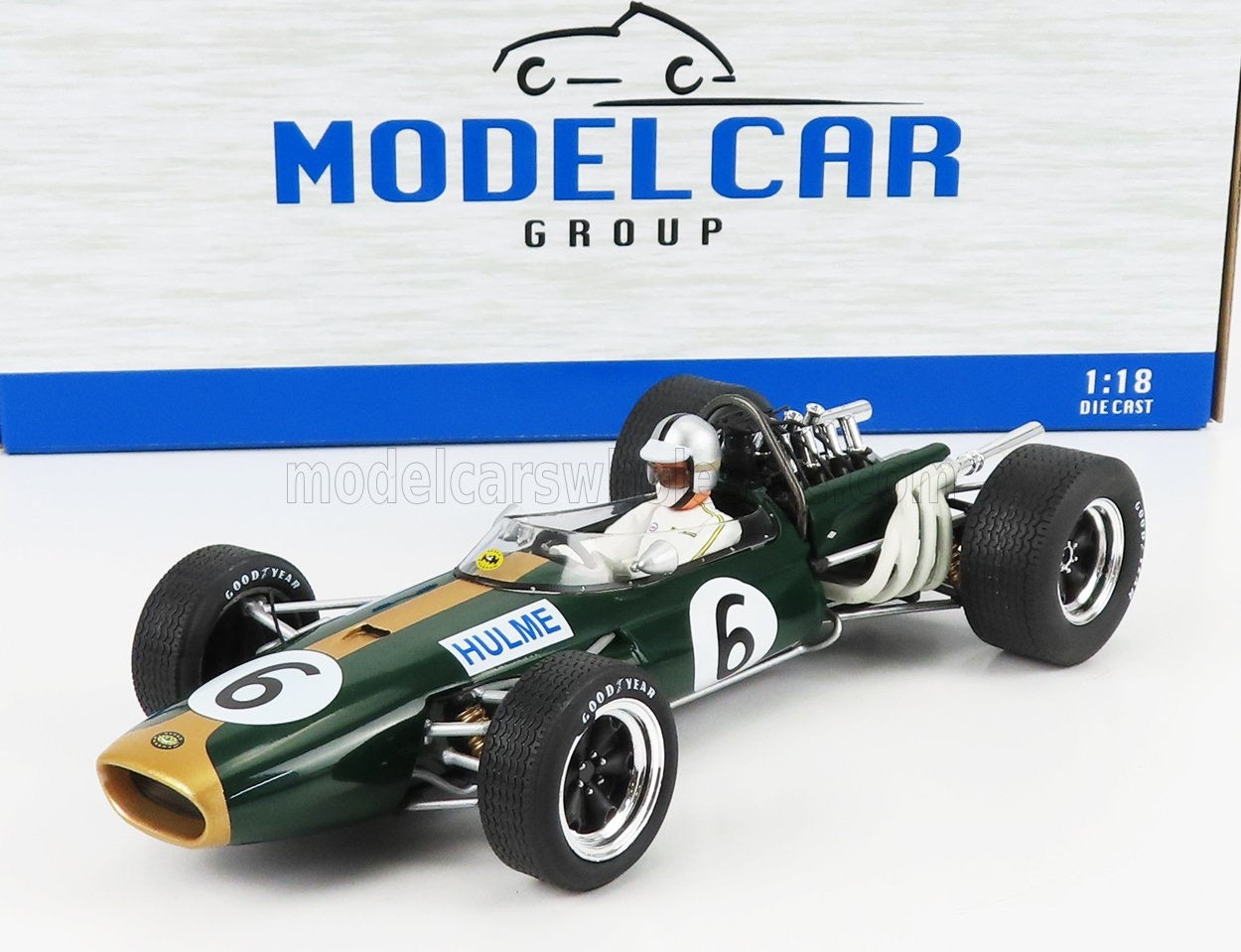 1/18 MCG BRABHAM - F1 BT20 N 6 2nd BRITISH GP 1966 DENNY HULME