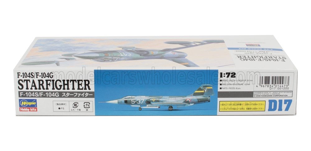 1/72 HASEGAWA LOCKHEED MARTIN - F-104/G F-104/S STARFIGHTER ITALIAN ARMY - ESERCITO ITALIANO 1954 - MILITARY AIRPLANE