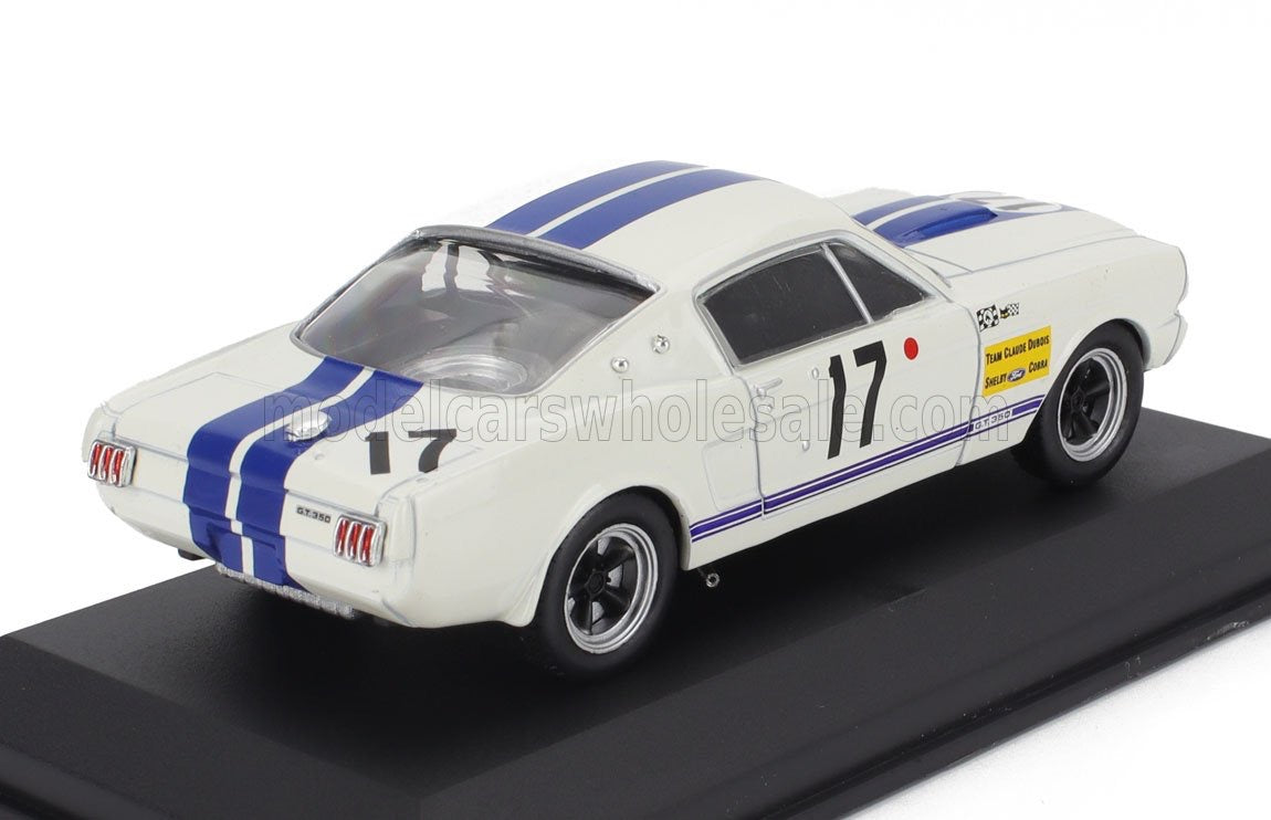 1/43 Atlas IXO Edition FORD USA - MUSTANG SHELBY 350GT 4.7L V8 COUPE TEAM C.DUBOIS N 17 24h LE MANS 1967 CLAUDE DUBOIS - CHRIS TUERLINCKX - WHITE BLUE
