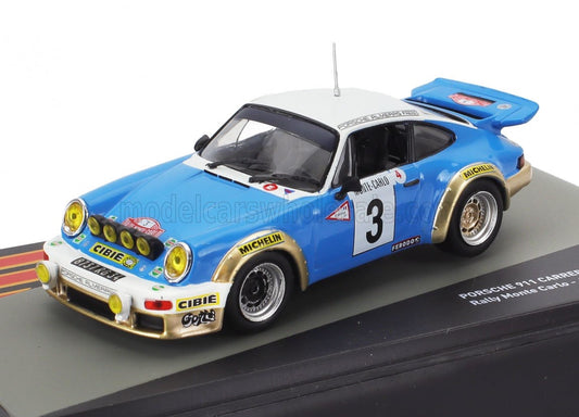 1/43 Atlas IXO Edition PORSCHE - 911 SC 3.0L GITANES (night version) N 3 WINNER RALLY MONTECARLO 1978 JEAN PIERRE NICOLAS - VINCENTE LAVERNE - BLUE WHITE