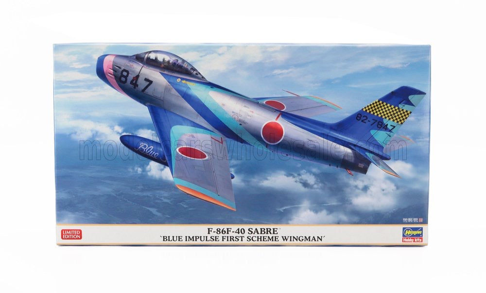 1/48 HASEGAWA NORTH AMERICAN - SABRE F86F-40 MILITARY AIRPLANE 1949 Limited Edition