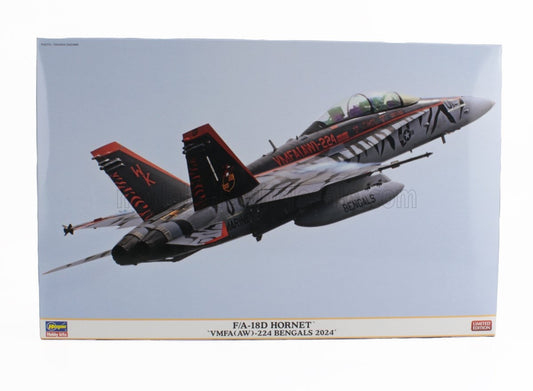 1/48 HASEGAWA GRUMMAN - F/A-18D SUPER HORNET VFMA 224 BENGALS MILITARY AIRPLANE Limited Edition