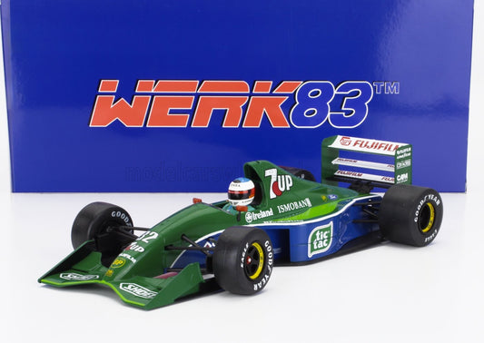 1/18 WERK83 JORDAN - F1 191 TEAM 7up JORDAN N 32 FIRST F1 RACE BELGIUM GP 1991 MICHAEL SCHUMACHER