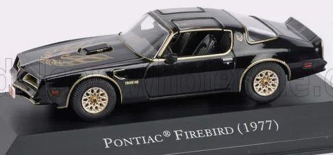 1/43 ATLAS COLLECTION PONTIAC - FIREBIRD TRANS AM 1977 'SMOKEY THE BANDIT' - WITH SHOWCASE - BLACK GOLD