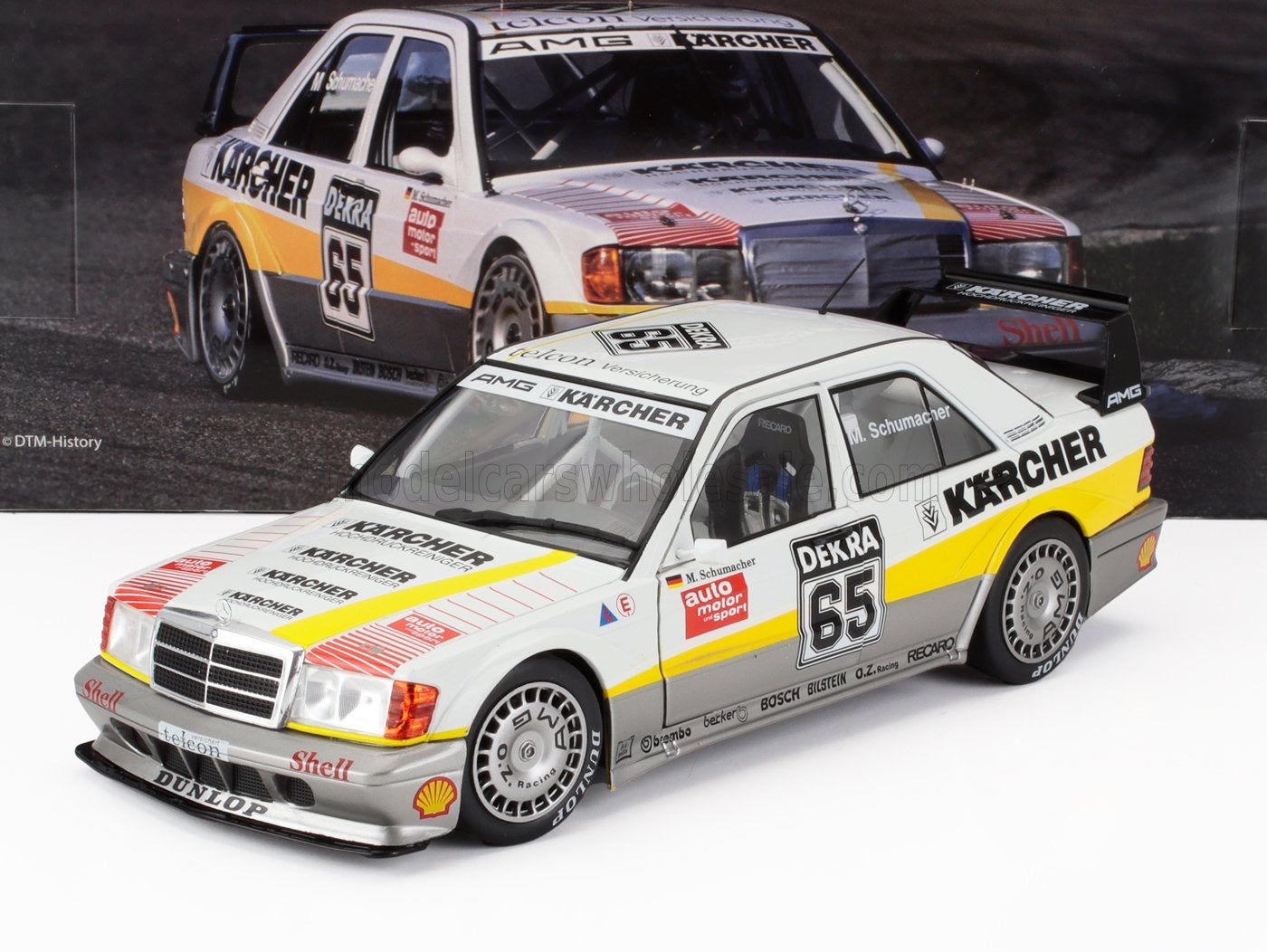 1/18 WERK83 MERCEDES BENZ - 190E EVO2 TEAM AMG N 65 DTM SEASON 1990 MICHAEL SCHUMACHER