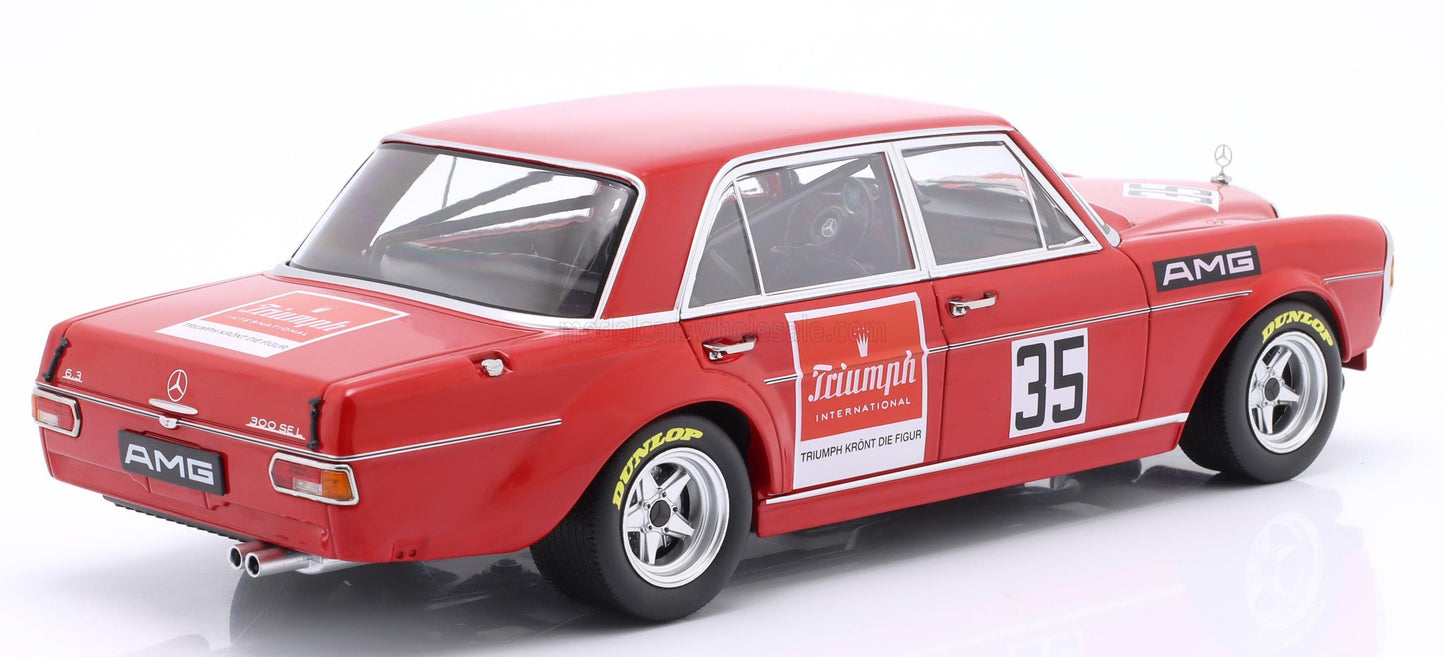 1/18 WERK83 MERCEDES BENZ - 300 SEL 6.8 AMG N 35 SUDWESTPOKAL HOCKENHEIM 1971 HELMUT KELLENERS