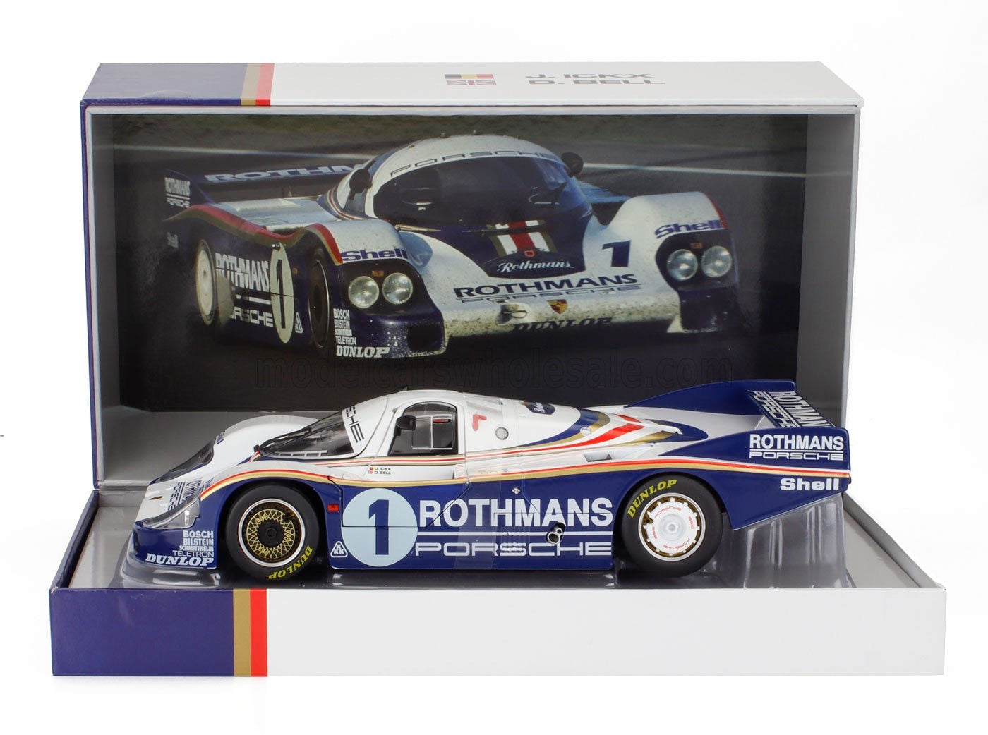 1/18 WERK83 PORSCHE - 956LH 2.6L F6 TWIN TURBO TEAM ROTHMANS PORSCHE SYSTEM N 1 WINNER 24h LE MANS 1982 JACKY ICKX - DEREK BELL