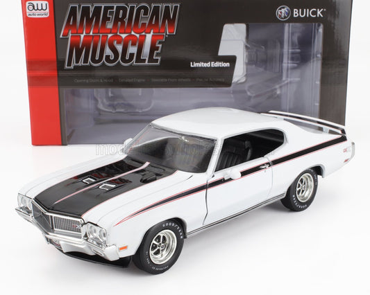 1/18 AUTOWORLD BUICK - GSX MCACN HARD-TOP 1970 - WHITE BLACK LIMITED EDITION